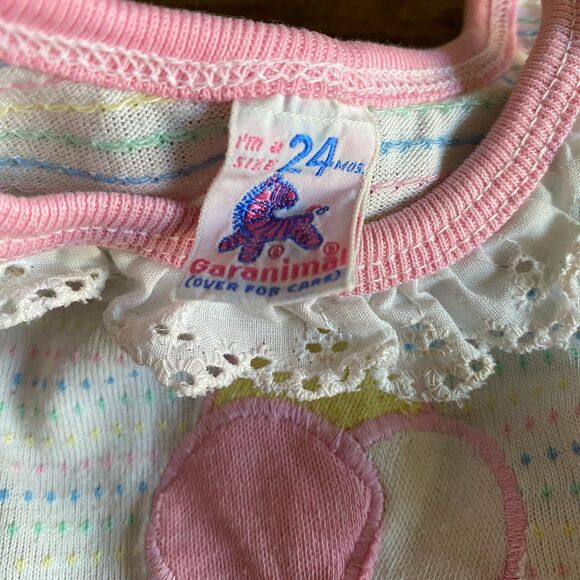 Vintage Garanimals Pastel Ice Cream Tank Girls' 24 Months - Picture 3 of 10